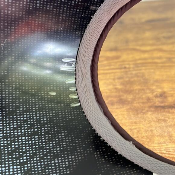 Lauf Brown & Orange Striped Straw Visor - Picture 8 of 9